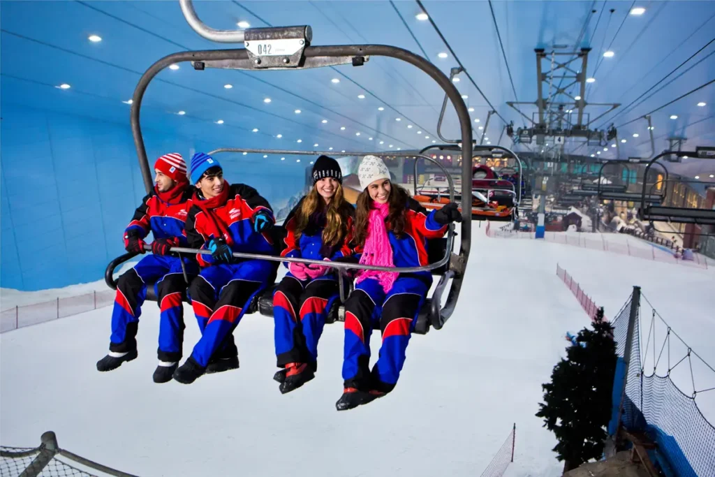 Indoor skiing experience at Ski Dubai in Mall of the Emirates