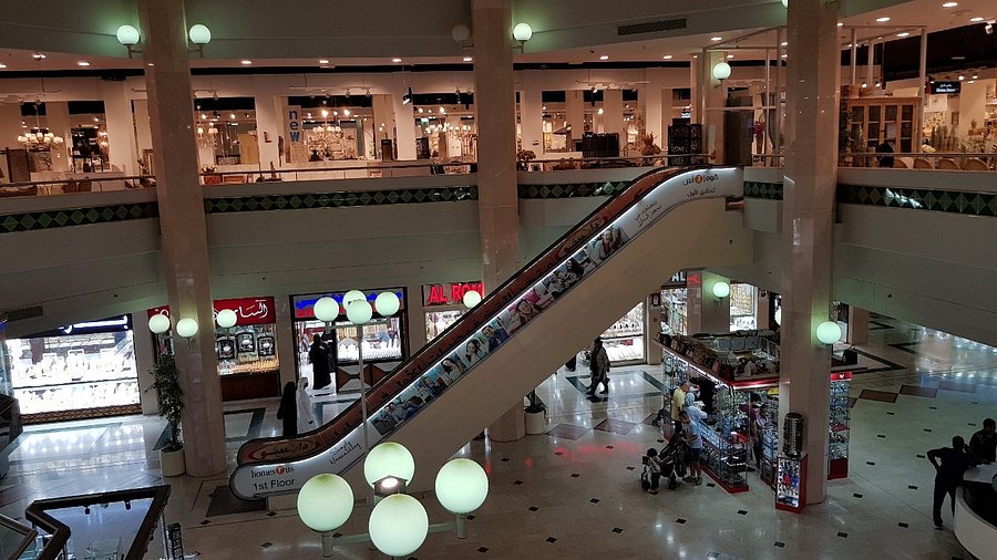 Inside the Madinat Zayed Shopping Mall