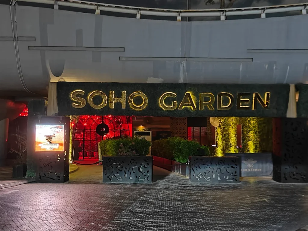 Enjoy the nightlife at Soho Garden