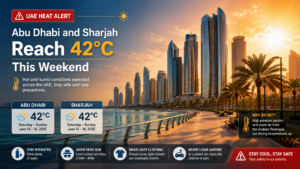 UAE Heat Alert Abu Dhabi and Sharjah Reach 42°C This Weekend