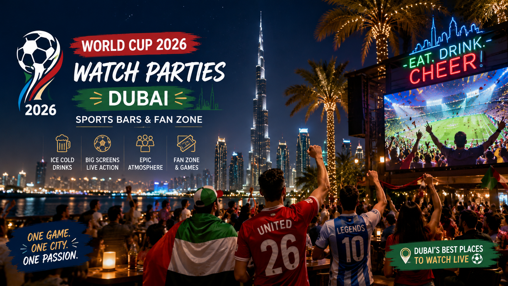 World Cup 2026 Watch Parties Dubai - Sports Bars & Fan Zone