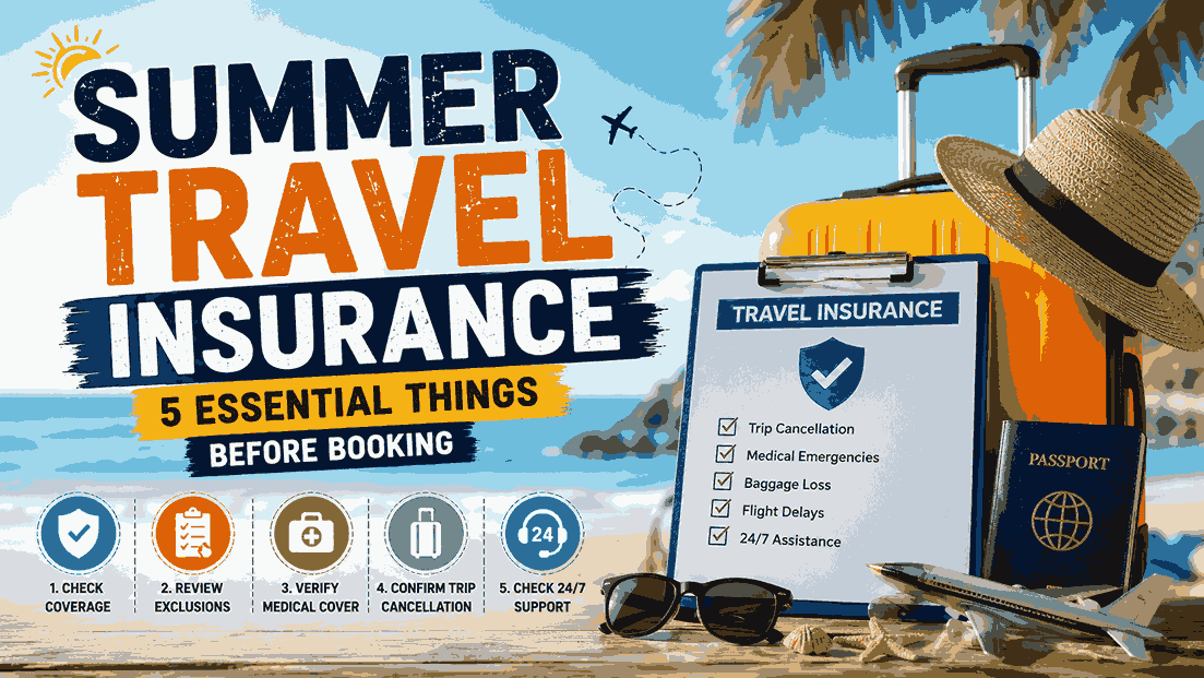 Summer Travel Insurance 5 Essential Things Before Booking